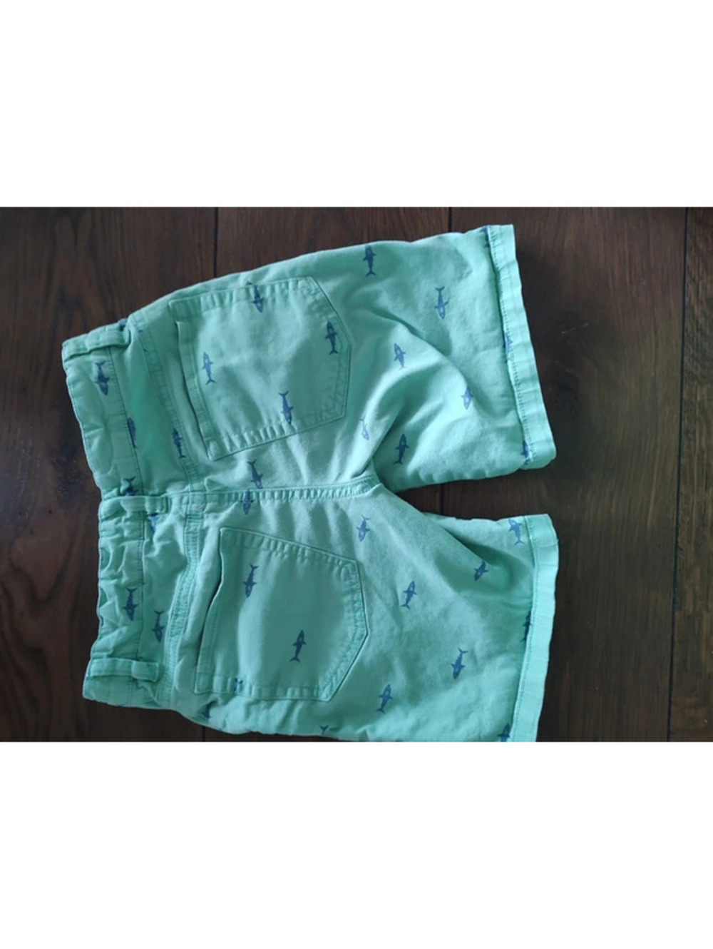Cat & Jack Boys' Shorts Size 6T Turquoise Shark Print - Picture 4 of 6